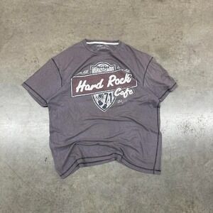 Hard Rock Cafe Men's Grey Short Sleeve‎ Graphic Shirt Size XL